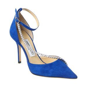 Jimmy Choo Talika 85 Suede Pump, Blue